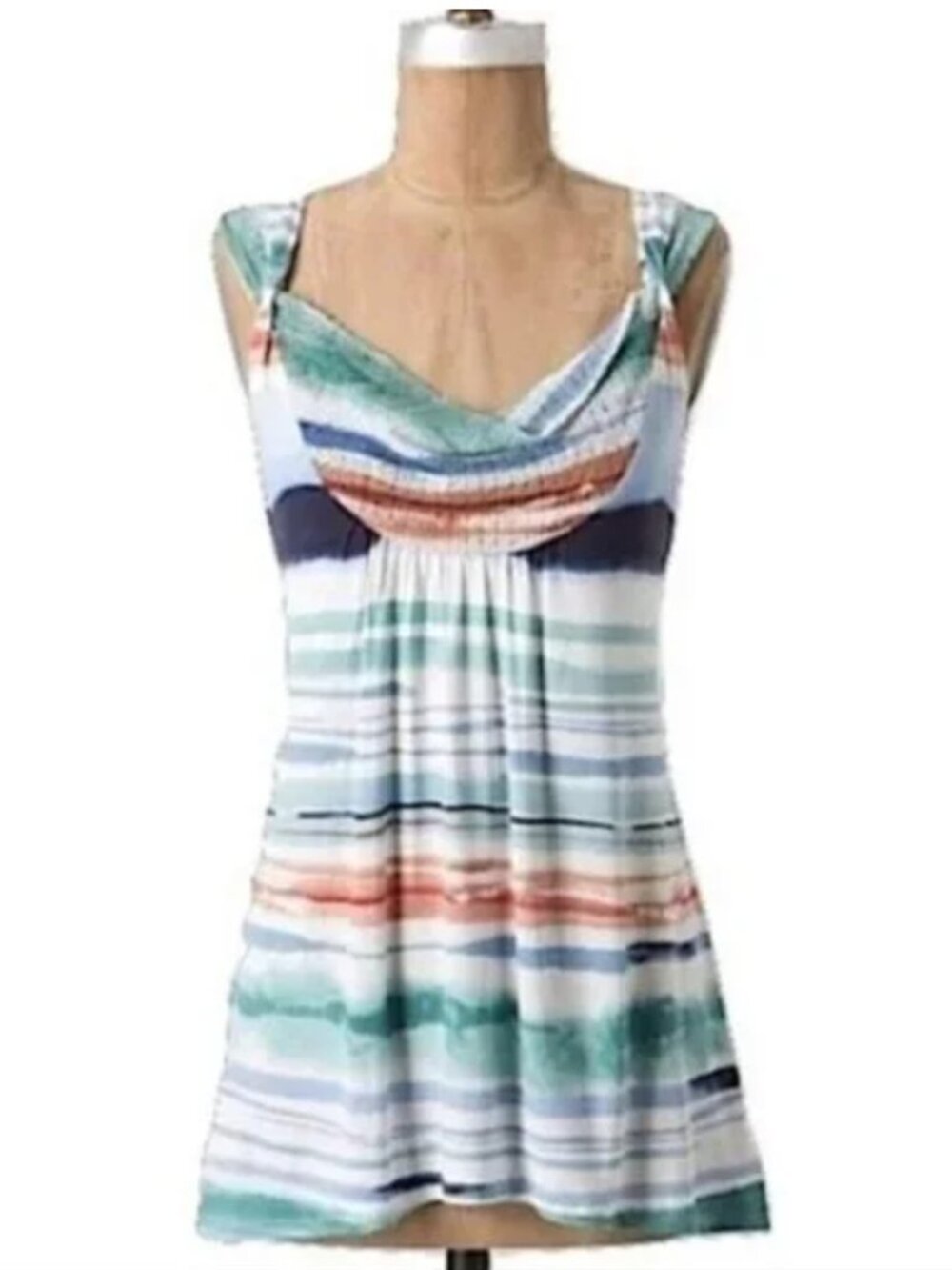 Anthropologie NWT, Pleated A-Line Tank Top, S